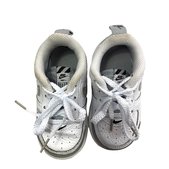 GiÃ y tráº» em Nike Air Force 1 White Grey (N) CK0830-100 - Trung Sneaker